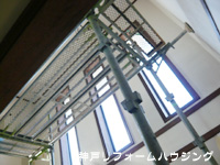 階段足場